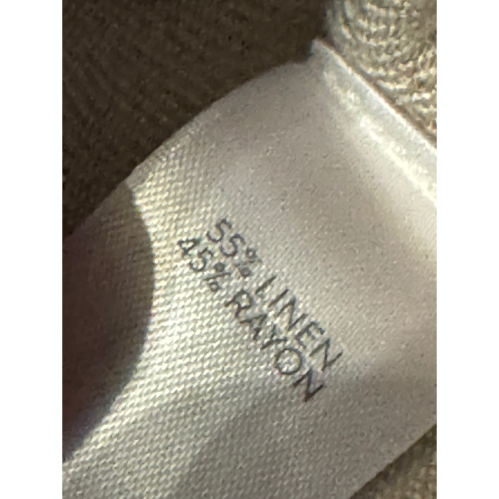 J. Jill Womens Linen Blend Button Front Chore Jacket Oatmeal Beige Small - Picture 4 of 7